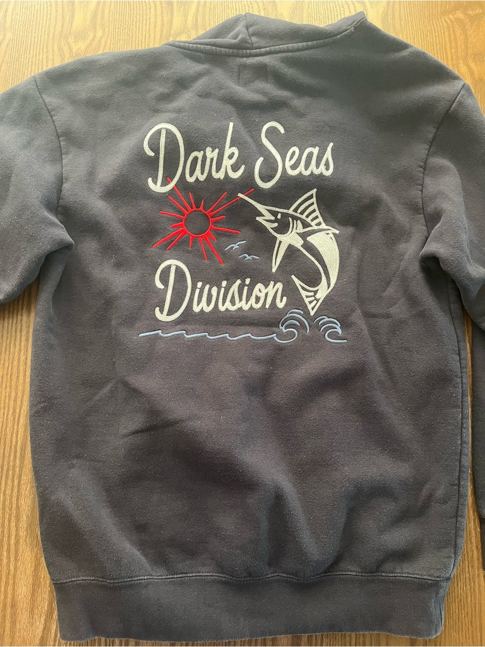 Dark Seas Black Logo Pullover Hoodie Medium
